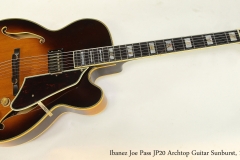Ibanez Joe Pass JP20 Archtop Guitar Sunburst, 1980  Full Front View