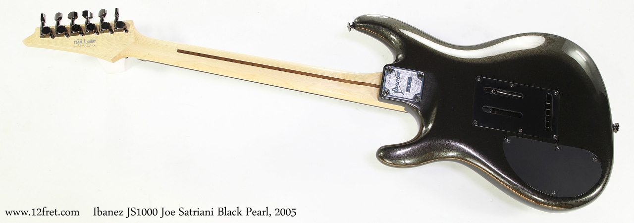 Ibanez JS1000 Joe Satriani Black Pearl, 2005   Full Rear View