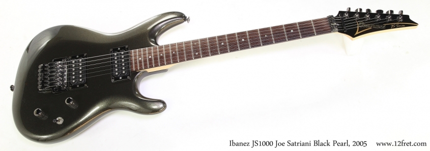Ibanez JS1000 Joe Satriani Black Pearl, 2005   Full Front VIew