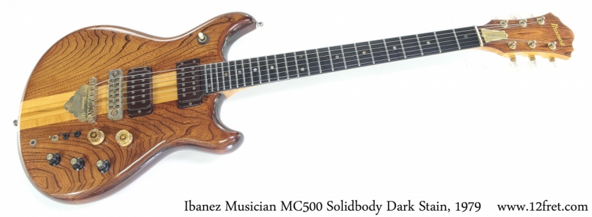 Ibanez Musician MC500 Solidbody Dark Stain, 1979 Full Front View