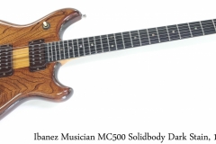 Ibanez Musician MC500 Solidbody Dark Stain, 1979 Full Front View