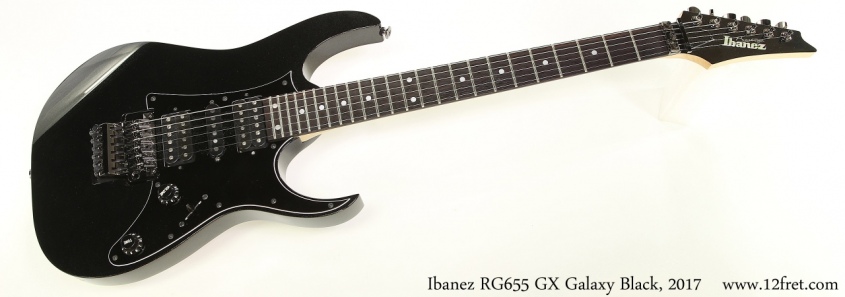 Ibanez RG655 GX Galaxy Black, 2017 Full Front View