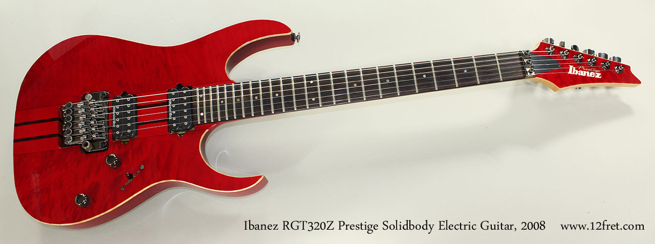 Ibanez RGT320Z Prestige Solidbody Electric Guitar, 2008 Full Front View.