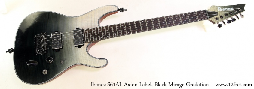 Ibanez S61AL Axion Label, Black Mirage Gradation Full Front View