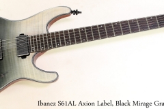 Ibanez S61AL Axion Label, Black Mirage Gradation Full Front View