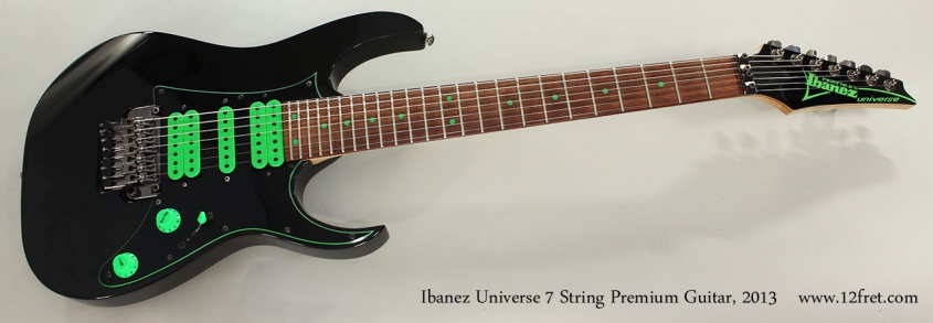 Ibanez Universe 7 String Premium Guitar, 2013 Full Front View