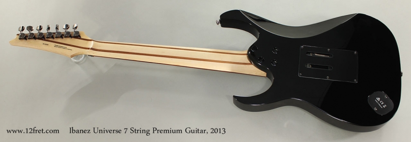 Ibanez Universe 7 String Premium Guitar, 2013 Full Rear View