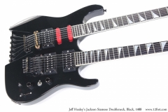 Jeff Healey’s Jackson Siamese Doubleneck, Black, 1988 Top View