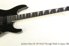 Jackson Stars SL-2H Neck Through Made In Japan, Black, 1990  Full Front View