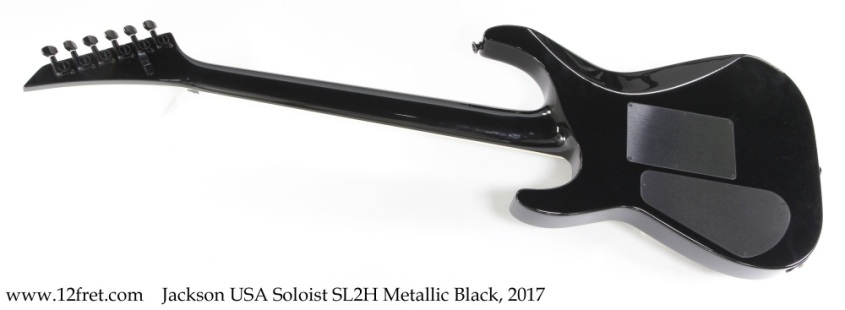 Jackson USA Soloist SL2H Metallic Black, 2017 Full Rear View