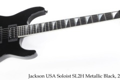 Jackson USA Soloist SL2H Metallic Black, 2017 Full Front View