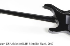 Jackson USA Soloist SL2H Metallic Black, 2017 Full Rear View