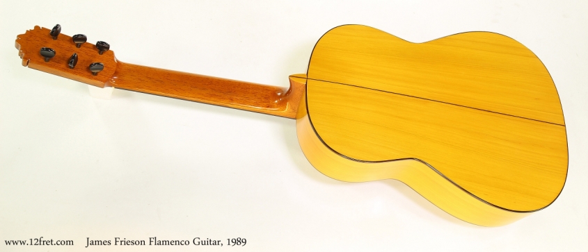 James Frieson Flamenco Guitar, 1989   Full Rear View