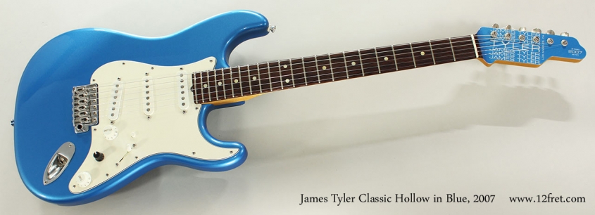 James Tyler Classic Hollow in Blue, 2007 Full Front View