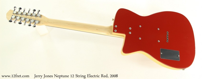 Jerry Jones Neptune 12 String Electric Red, 2008 Full Rear View