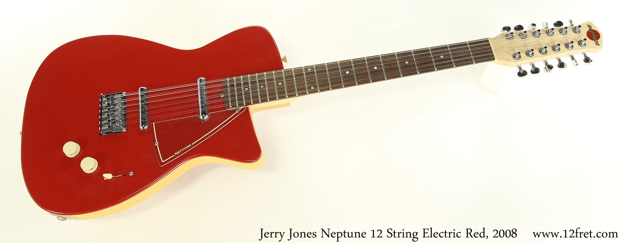 Jerry Jones Neptune 12 String Electric Red, 2008 Full Front View