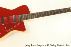 Jerry Jones Neptune 12 String Electric Red, 2008 Full Front View