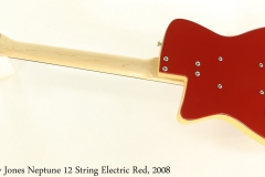 Jerry Jones Neptune 12 String Electric Red, 2008 Full Rear View