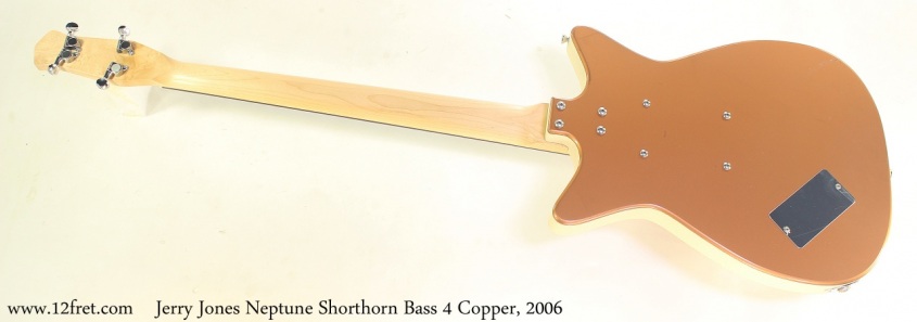 Jerry Jones Neptune Shorthorn Bass 4 Copper, 2006 Full Rear View