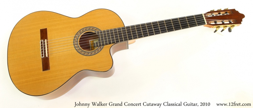 Johnny Walker Grand Concert Cutaway Classical Guitar, 2010 Full Front View