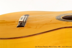 Jose Romero Flamenco Blanca Guitar, 1995 Bridge View