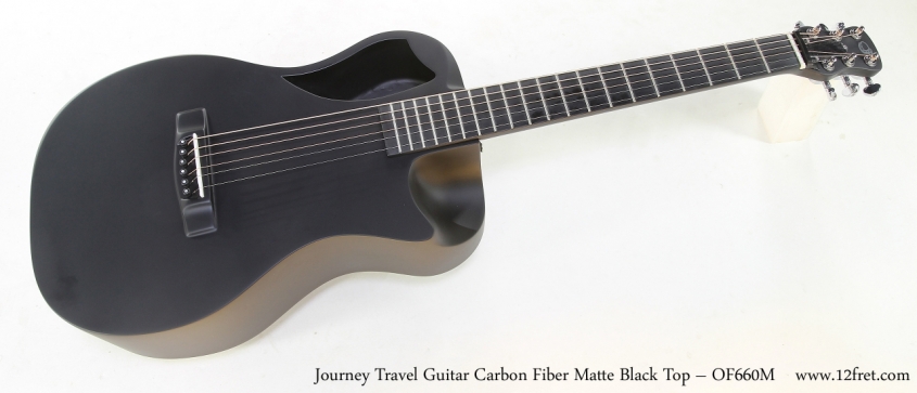 Journey Travel Guitar Carbon Fiber Matte Black Top – OF660M   Full Front View