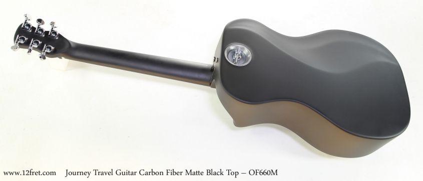 Journey Travel Guitar Carbon Fiber Matte Black Top – OF660M  Full Rear View