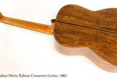 Julian Mario Rabaza Crossover Guitar, 1982 Full Rear View