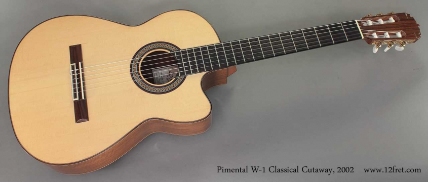 Pimental W-1 Classical Cutaway 2002 full front view