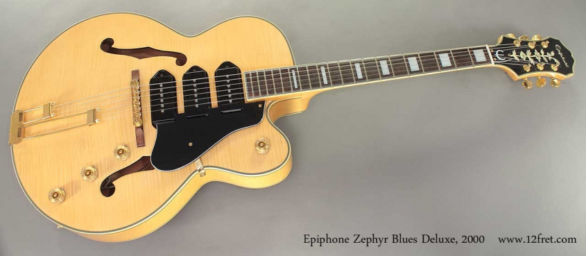 Epiphone Zephyr Blues Deluxe Archtop 2000 full front view