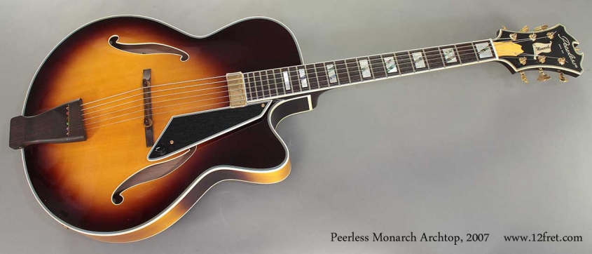 Peerless Monarch Archtop 2007 full front view