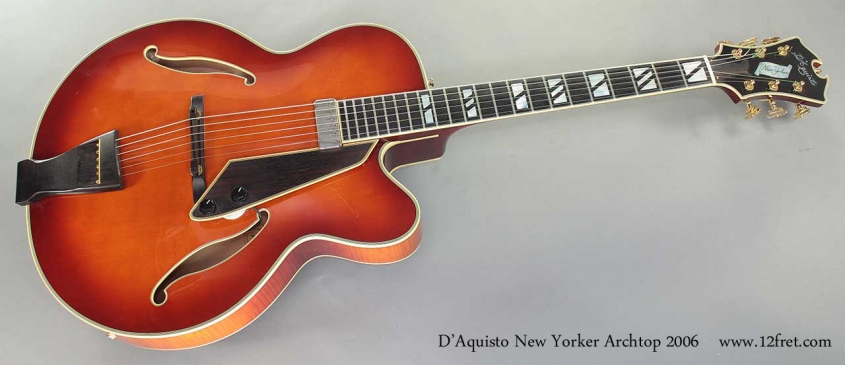 D'Aquisto New Yorker Archtop 2006 full front view