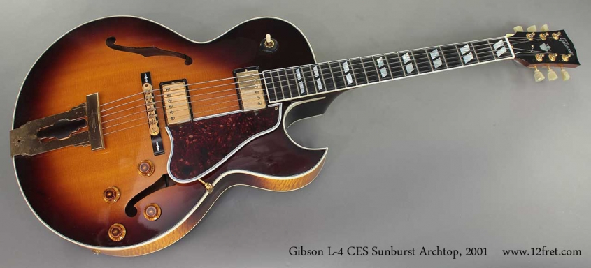 Gibson L-4 CES Sunburst Archtop 2001 full front view