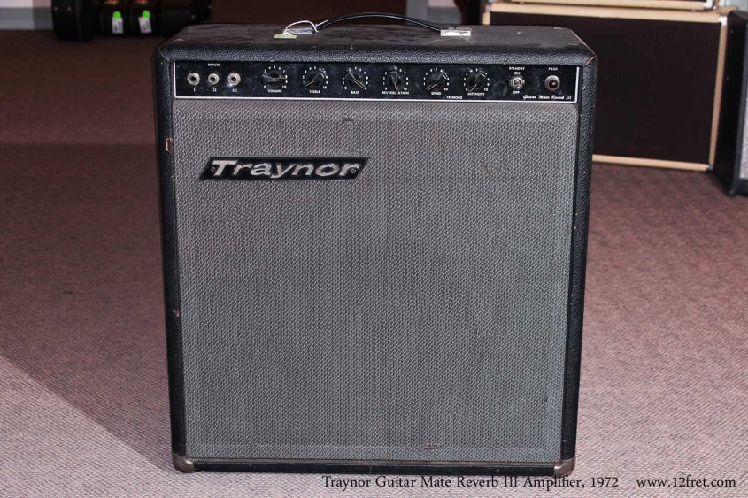 Traynor Guitar Mate Reverb III Amplifier Full Front View