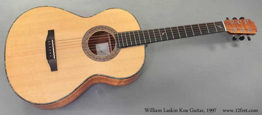 William Laskin Koa Guitar 1997 full front view