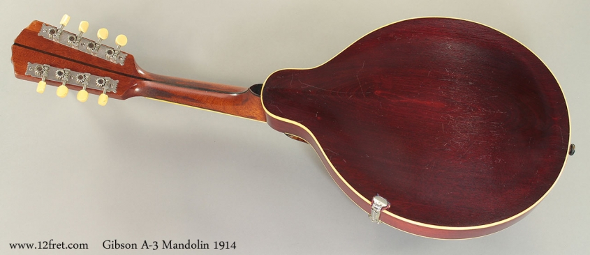 Gibson A-3 Mandolin 1914 Full Rear View