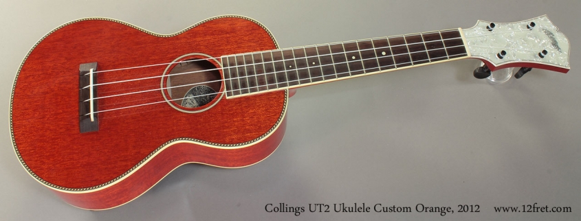 Collings UT2 Ukulele Custom Orange 2012 Full Front View