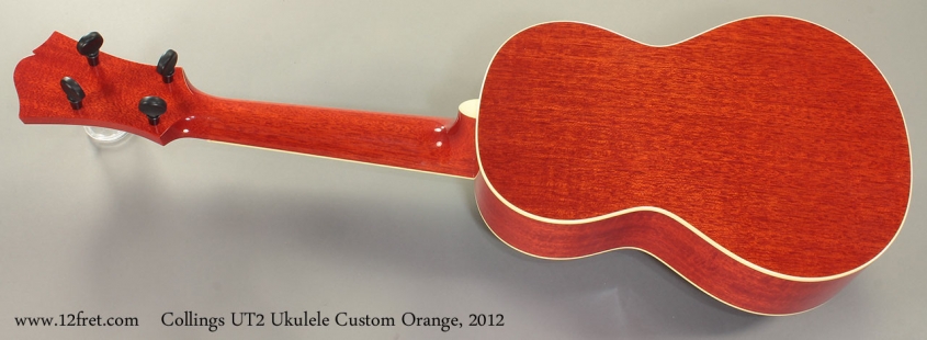 Collings UT2 Ukulele Custom Orange 2012 Full Rear View