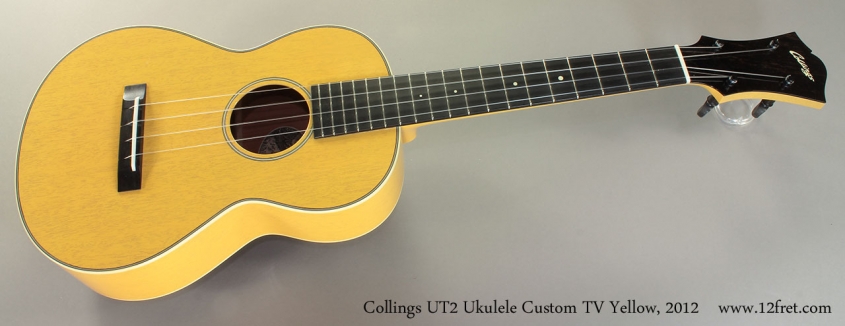 Collings UT2 Ukulele Custom TV Yellow, 2012 Full Front View