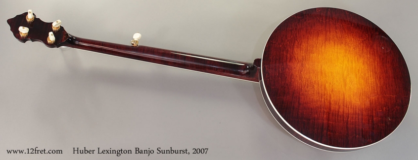 Huber Lexington Banjo Sunburst, 2007 Full Rear View