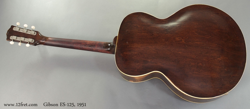 Gibson ES-125, 1951 full rear view