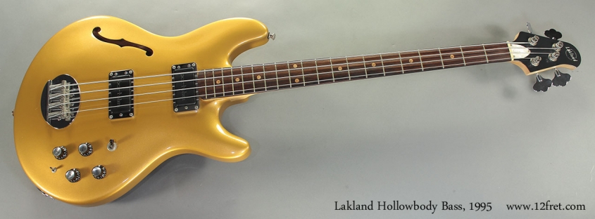 Lakland Hollowbody Bass, 1995 full front view