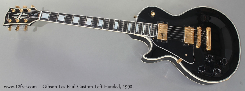 Gibson Les Paul Custom Left Handed, 1990 Full Front View