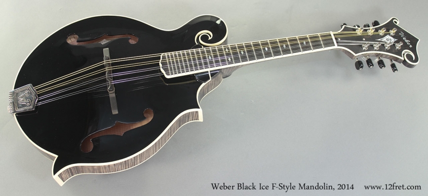 Weber Black Ice F-Style Mandolin, 2014 Full Front View