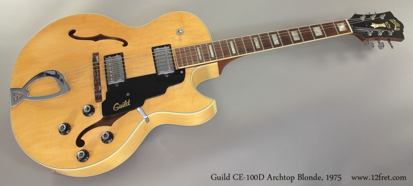 Guild CE-100D Archtop Blonde, 1975 Full Front View