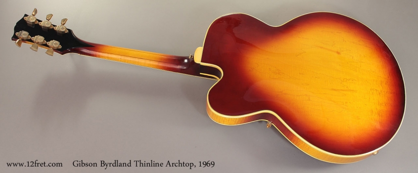 Gibson Byrdland Thinline Archtop, 1969 Full Rear View