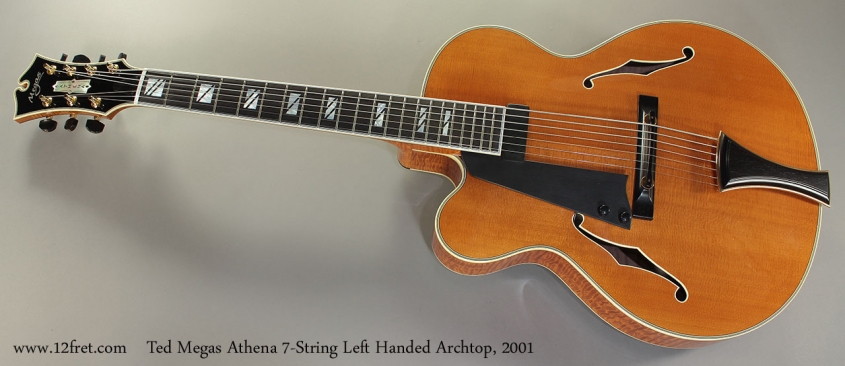 Ted Megas Athena 7-String Left Handed Archtop, 2001 Full Front View