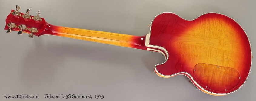 Gibson L-5S Sunburst, 1975 Full Rear View