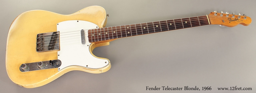 Fender Telecaster Blonde, 1966 Full Front View