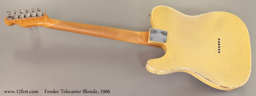 Fender Telecaster Blonde, 1966 Full Rear View